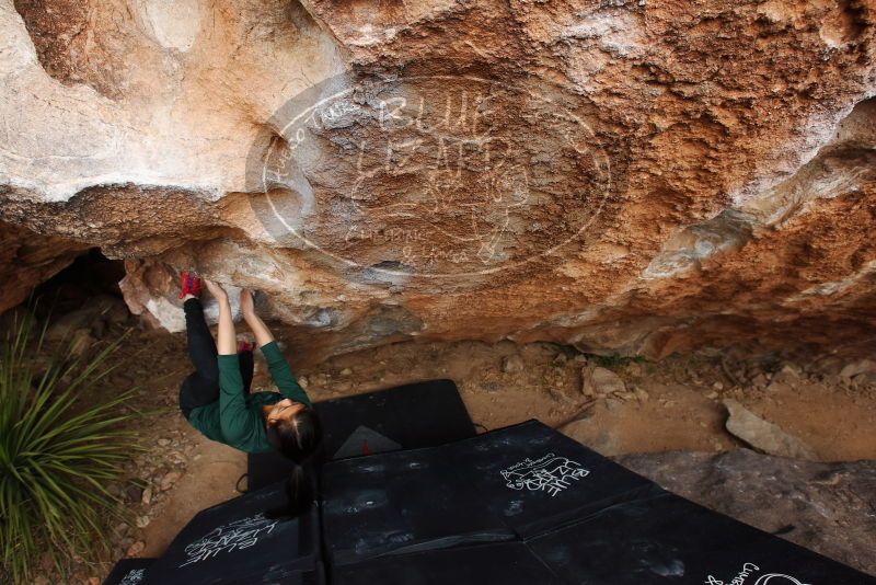 Bouldering in Hueco Tanks on 03/10/2019 with Blue Lizard Climbing and Yoga

Filename: SRM_20190310_1041181.jpg
Aperture: f/5.6
Shutter Speed: 1/250
Body: Canon EOS-1D Mark II
Lens: Canon EF 16-35mm f/2.8 L