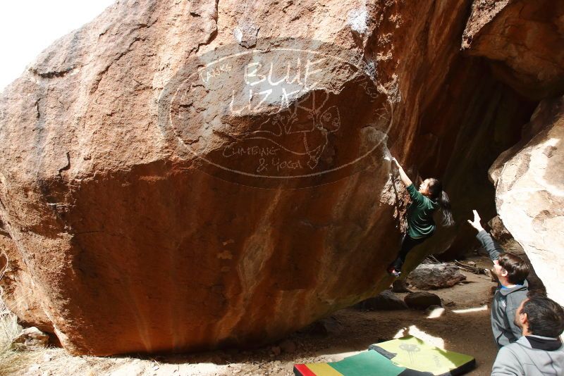 Bouldering in Hueco Tanks on 03/10/2019 with Blue Lizard Climbing and Yoga

Filename: SRM_20190310_1110250.jpg
Aperture: f/5.6
Shutter Speed: 1/320
Body: Canon EOS-1D Mark II
Lens: Canon EF 16-35mm f/2.8 L