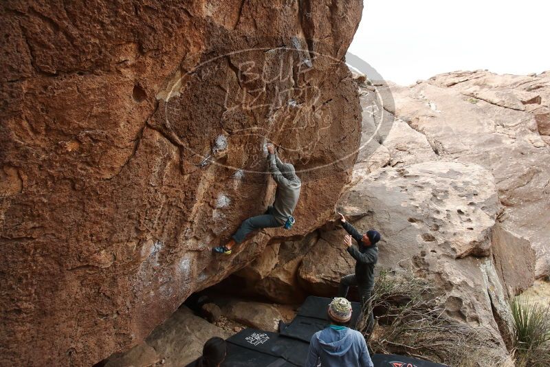 Bouldering in Hueco Tanks on 03/10/2019 with Blue Lizard Climbing and Yoga

Filename: SRM_20190310_1456470.jpg
Aperture: f/5.6
Shutter Speed: 1/400
Body: Canon EOS-1D Mark II
Lens: Canon EF 16-35mm f/2.8 L