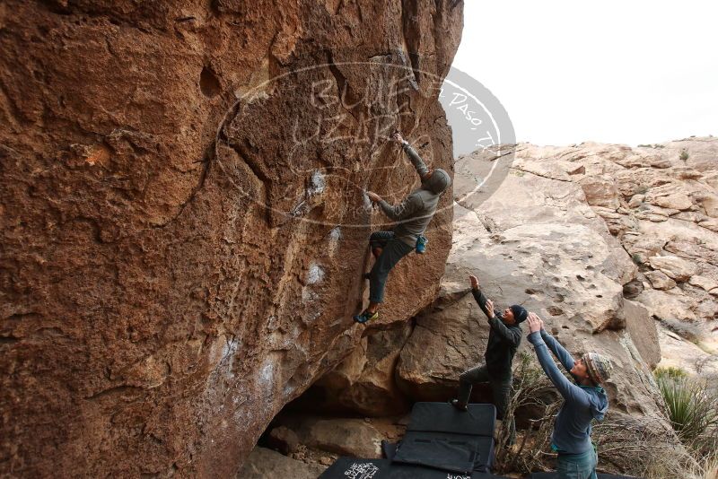 Bouldering in Hueco Tanks on 03/10/2019 with Blue Lizard Climbing and Yoga

Filename: SRM_20190310_1456540.jpg
Aperture: f/5.6
Shutter Speed: 1/400
Body: Canon EOS-1D Mark II
Lens: Canon EF 16-35mm f/2.8 L