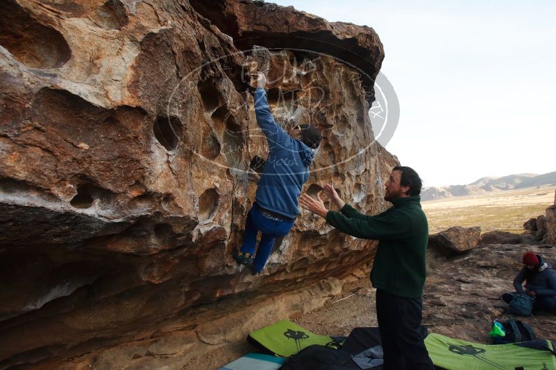 Bouldering in Hueco Tanks on 03/15/2019 with Blue Lizard Climbing and Yoga

Filename: SRM_20190315_0851410.jpg
Aperture: f/5.6
Shutter Speed: 1/400
Body: Canon EOS-1D Mark II
Lens: Canon EF 16-35mm f/2.8 L