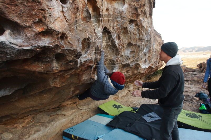 Bouldering in Hueco Tanks on 03/15/2019 with Blue Lizard Climbing and Yoga

Filename: SRM_20190315_0856440.jpg
Aperture: f/5.6
Shutter Speed: 1/250
Body: Canon EOS-1D Mark II
Lens: Canon EF 16-35mm f/2.8 L