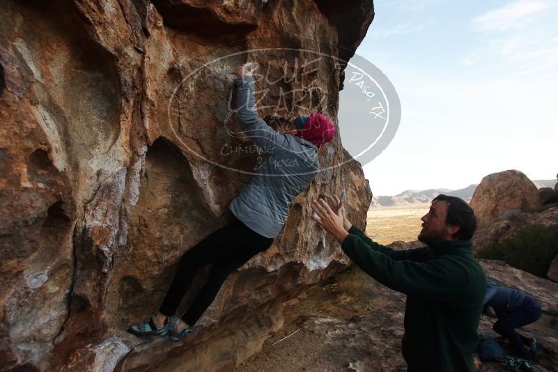 Bouldering in Hueco Tanks on 03/15/2019 with Blue Lizard Climbing and Yoga

Filename: SRM_20190315_0901480.jpg
Aperture: f/5.6
Shutter Speed: 1/640
Body: Canon EOS-1D Mark II
Lens: Canon EF 16-35mm f/2.8 L