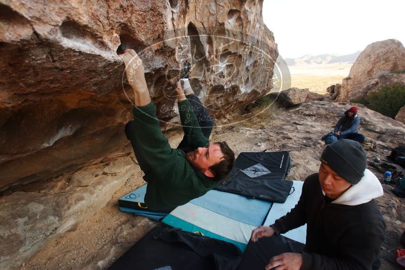 Bouldering in Hueco Tanks on 03/15/2019 with Blue Lizard Climbing and Yoga

Filename: SRM_20190315_0902460.jpg
Aperture: f/5.6
Shutter Speed: 1/160
Body: Canon EOS-1D Mark II
Lens: Canon EF 16-35mm f/2.8 L