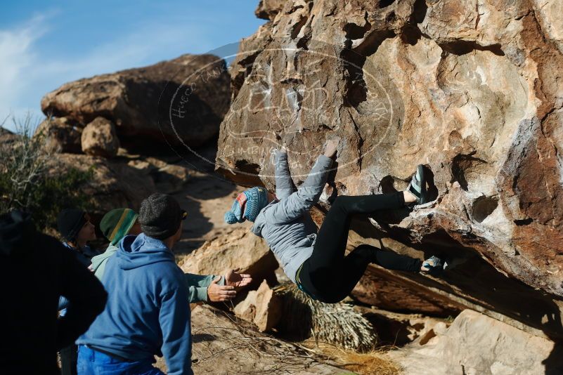 Bouldering in Hueco Tanks on 03/15/2019 with Blue Lizard Climbing and Yoga

Filename: SRM_20190315_0913180.jpg
Aperture: f/2.8
Shutter Speed: 1/3200
Body: Canon EOS-1D Mark II
Lens: Canon EF 50mm f/1.8 II