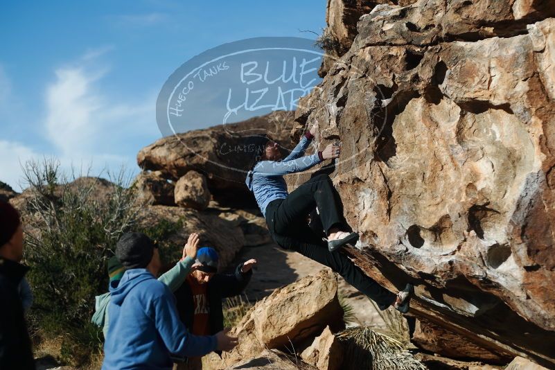 Bouldering in Hueco Tanks on 03/15/2019 with Blue Lizard Climbing and Yoga

Filename: SRM_20190315_0915340.jpg
Aperture: f/2.8
Shutter Speed: 1/3200
Body: Canon EOS-1D Mark II
Lens: Canon EF 50mm f/1.8 II