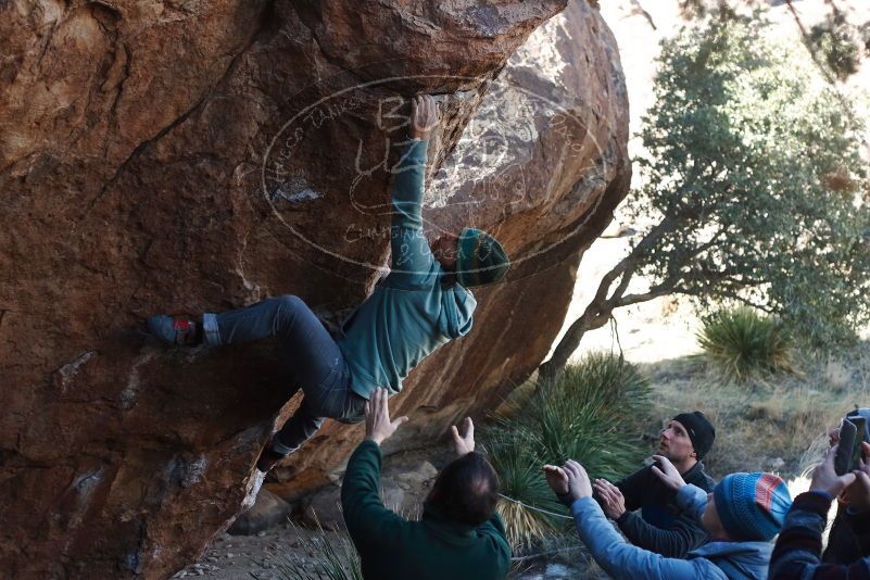 Bouldering in Hueco Tanks on 03/15/2019 with Blue Lizard Climbing and Yoga

Filename: SRM_20190315_1006190.jpg
Aperture: f/4.0
Shutter Speed: 1/500
Body: Canon EOS-1D Mark II
Lens: Canon EF 50mm f/1.8 II