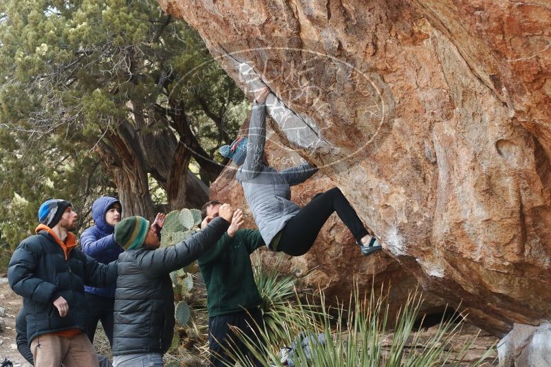 Bouldering in Hueco Tanks on 03/15/2019 with Blue Lizard Climbing and Yoga

Filename: SRM_20190315_1049040.jpg
Aperture: f/4.0
Shutter Speed: 1/640
Body: Canon EOS-1D Mark II
Lens: Canon EF 50mm f/1.8 II