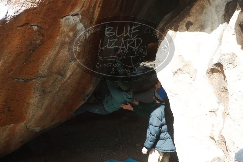 Bouldering in Hueco Tanks on 03/15/2019 with Blue Lizard Climbing and Yoga

Filename: SRM_20190315_1225590.jpg
Aperture: f/4.0
Shutter Speed: 1/640
Body: Canon EOS-1D Mark II
Lens: Canon EF 50mm f/1.8 II