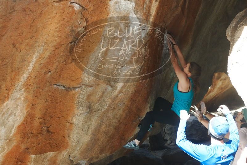 Bouldering in Hueco Tanks on 03/15/2019 with Blue Lizard Climbing and Yoga

Filename: SRM_20190315_1228200.jpg
Aperture: f/4.0
Shutter Speed: 1/320
Body: Canon EOS-1D Mark II
Lens: Canon EF 50mm f/1.8 II