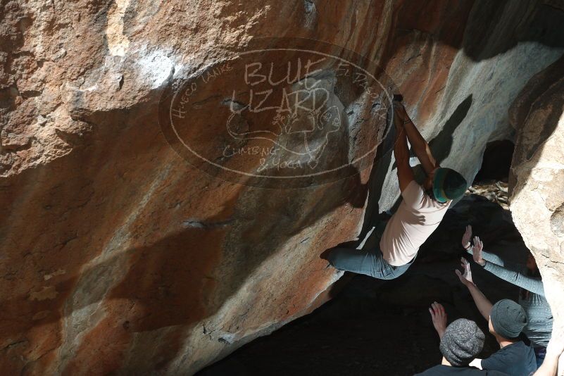 Bouldering in Hueco Tanks on 03/15/2019 with Blue Lizard Climbing and Yoga

Filename: SRM_20190315_1242310.jpg
Aperture: f/5.6
Shutter Speed: 1/250
Body: Canon EOS-1D Mark II
Lens: Canon EF 50mm f/1.8 II