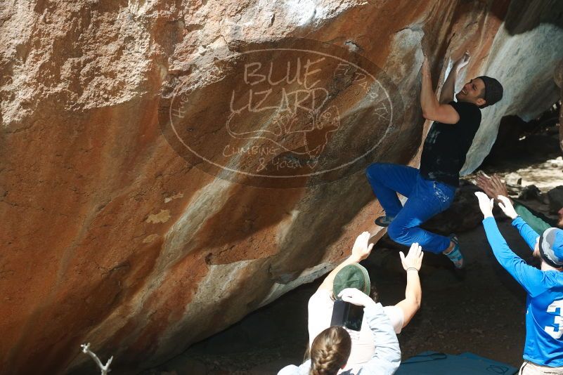 Bouldering in Hueco Tanks on 03/15/2019 with Blue Lizard Climbing and Yoga

Filename: SRM_20190315_1251120.jpg
Aperture: f/5.6
Shutter Speed: 1/250
Body: Canon EOS-1D Mark II
Lens: Canon EF 50mm f/1.8 II