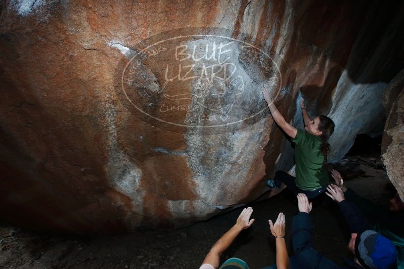 Bouldering in Hueco Tanks on 03/15/2019 with Blue Lizard Climbing and Yoga

Filename: SRM_20190315_1316200.jpg
Aperture: f/8.0
Shutter Speed: 1/250
Body: Canon EOS-1D Mark II
Lens: Canon EF 16-35mm f/2.8 L