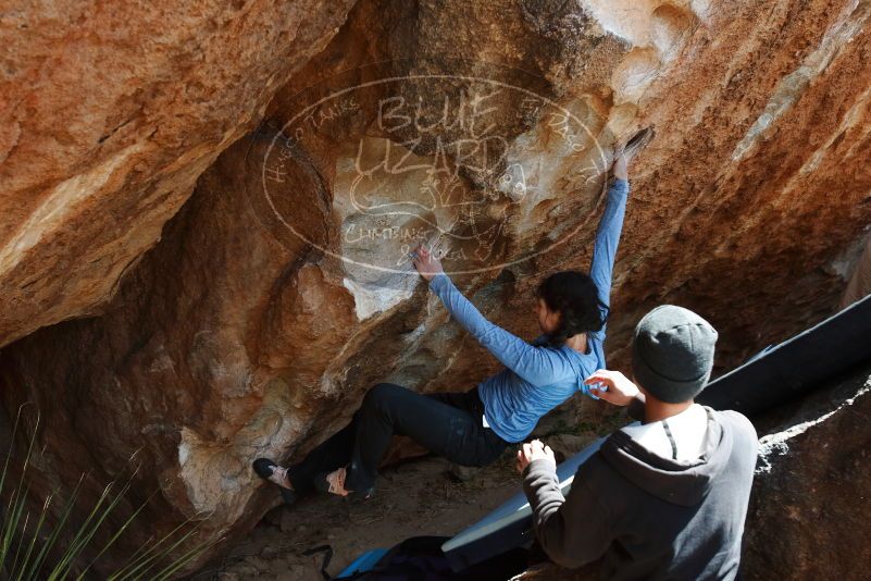 Bouldering in Hueco Tanks on 03/15/2019 with Blue Lizard Climbing and Yoga

Filename: SRM_20190315_1358550.jpg
Aperture: f/5.6
Shutter Speed: 1/400
Body: Canon EOS-1D Mark II
Lens: Canon EF 16-35mm f/2.8 L