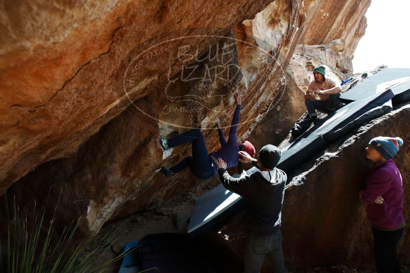 Bouldering in Hueco Tanks on 03/15/2019 with Blue Lizard Climbing and Yoga

Filename: SRM_20190315_1403350.jpg
Aperture: f/5.6
Shutter Speed: 1/500
Body: Canon EOS-1D Mark II
Lens: Canon EF 16-35mm f/2.8 L