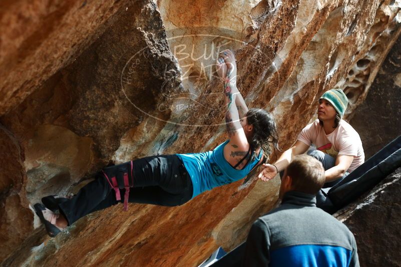 Bouldering in Hueco Tanks on 03/15/2019 with Blue Lizard Climbing and Yoga

Filename: SRM_20190315_1458220.jpg
Aperture: f/4.0
Shutter Speed: 1/800
Body: Canon EOS-1D Mark II
Lens: Canon EF 50mm f/1.8 II