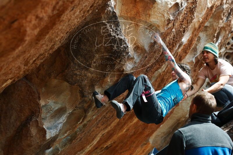 Bouldering in Hueco Tanks on 03/15/2019 with Blue Lizard Climbing and Yoga

Filename: SRM_20190315_1458260.jpg
Aperture: f/4.0
Shutter Speed: 1/800
Body: Canon EOS-1D Mark II
Lens: Canon EF 50mm f/1.8 II