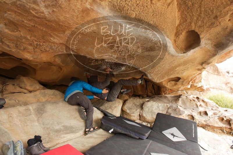 Bouldering in Hueco Tanks on 03/16/2019 with Blue Lizard Climbing and Yoga

Filename: SRM_20190316_1208520.jpg
Aperture: f/4.5
Shutter Speed: 1/125
Body: Canon EOS-1D Mark II
Lens: Canon EF 16-35mm f/2.8 L