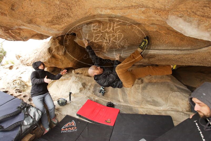 Bouldering in Hueco Tanks on 03/16/2019 with Blue Lizard Climbing and Yoga

Filename: SRM_20190316_1239090.jpg
Aperture: f/5.0
Shutter Speed: 1/250
Body: Canon EOS-1D Mark II
Lens: Canon EF 16-35mm f/2.8 L