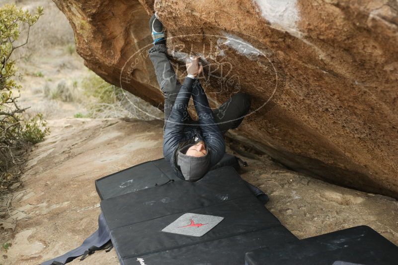 Bouldering in Hueco Tanks on 03/16/2019 with Blue Lizard Climbing and Yoga

Filename: SRM_20190316_1522460.jpg
Aperture: f/2.8
Shutter Speed: 1/320
Body: Canon EOS-1D Mark II
Lens: Canon EF 50mm f/1.8 II