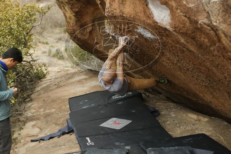 Bouldering in Hueco Tanks on 03/16/2019 with Blue Lizard Climbing and Yoga

Filename: SRM_20190316_1527530.jpg
Aperture: f/2.8
Shutter Speed: 1/500
Body: Canon EOS-1D Mark II
Lens: Canon EF 50mm f/1.8 II