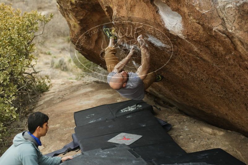 Bouldering in Hueco Tanks on 03/16/2019 with Blue Lizard Climbing and Yoga

Filename: SRM_20190316_1528020.jpg
Aperture: f/2.8
Shutter Speed: 1/500
Body: Canon EOS-1D Mark II
Lens: Canon EF 50mm f/1.8 II