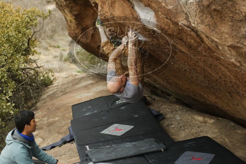 Bouldering in Hueco Tanks on 03/16/2019 with Blue Lizard Climbing and Yoga

Filename: SRM_20190316_1528080.jpg
Aperture: f/2.8
Shutter Speed: 1/500
Body: Canon EOS-1D Mark II
Lens: Canon EF 50mm f/1.8 II