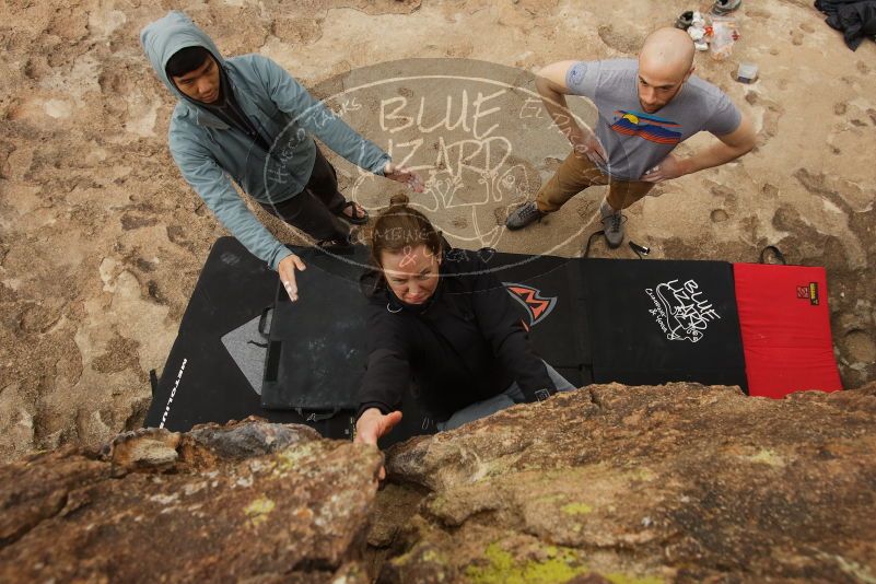 Bouldering in Hueco Tanks on 03/16/2019 with Blue Lizard Climbing and Yoga

Filename: SRM_20190316_1551430.jpg
Aperture: f/5.6
Shutter Speed: 1/1250
Body: Canon EOS-1D Mark II
Lens: Canon EF 16-35mm f/2.8 L