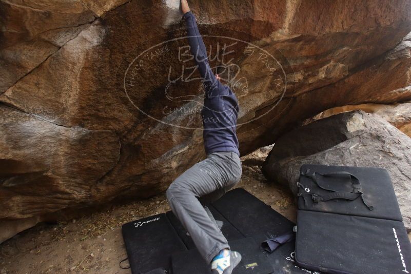 Bouldering in Hueco Tanks on 03/16/2019 with Blue Lizard Climbing and Yoga

Filename: SRM_20190316_1704401.jpg
Aperture: f/5.0
Shutter Speed: 1/160
Body: Canon EOS-1D Mark II
Lens: Canon EF 16-35mm f/2.8 L