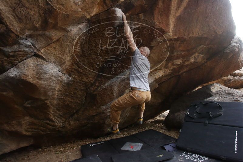 Bouldering in Hueco Tanks on 03/16/2019 with Blue Lizard Climbing and Yoga

Filename: SRM_20190316_1708180.jpg
Aperture: f/5.0
Shutter Speed: 1/200
Body: Canon EOS-1D Mark II
Lens: Canon EF 16-35mm f/2.8 L