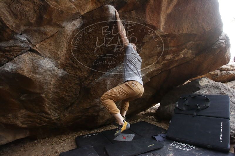 Bouldering in Hueco Tanks on 03/16/2019 with Blue Lizard Climbing and Yoga

Filename: SRM_20190316_1708181.jpg
Aperture: f/5.0
Shutter Speed: 1/200
Body: Canon EOS-1D Mark II
Lens: Canon EF 16-35mm f/2.8 L