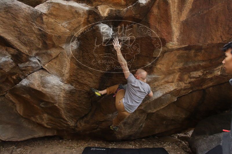 Bouldering in Hueco Tanks on 03/16/2019 with Blue Lizard Climbing and Yoga

Filename: SRM_20190316_1716071.jpg
Aperture: f/5.0
Shutter Speed: 1/200
Body: Canon EOS-1D Mark II
Lens: Canon EF 16-35mm f/2.8 L