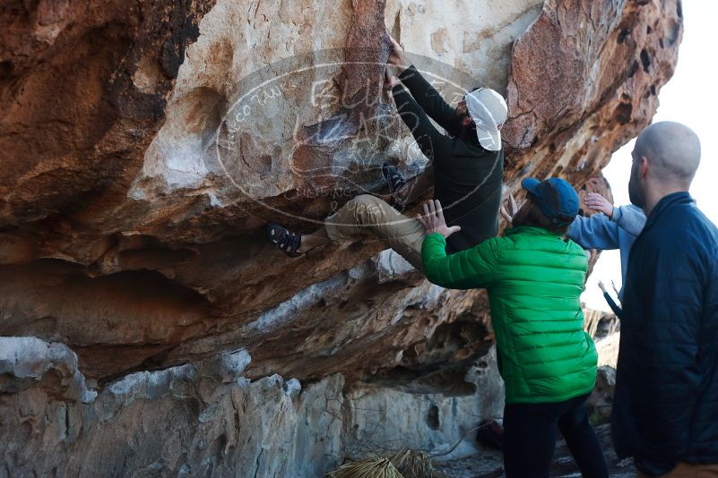 Bouldering in Hueco Tanks on 03/17/2019 with Blue Lizard Climbing and Yoga

Filename: SRM_20190317_0935580.jpg
Aperture: f/4.0
Shutter Speed: 1/320
Body: Canon EOS-1D Mark II
Lens: Canon EF 50mm f/1.8 II