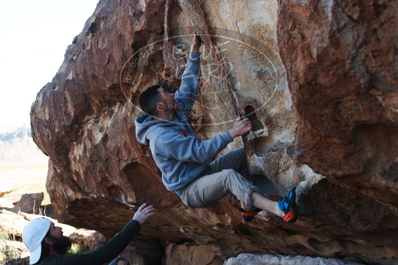 Bouldering in Hueco Tanks on 03/17/2019 with Blue Lizard Climbing and Yoga

Filename: SRM_20190317_0946160.jpg
Aperture: f/4.0
Shutter Speed: 1/400
Body: Canon EOS-1D Mark II
Lens: Canon EF 50mm f/1.8 II