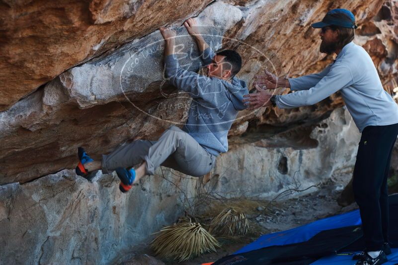 Bouldering in Hueco Tanks on 03/17/2019 with Blue Lizard Climbing and Yoga

Filename: SRM_20190317_1009210.jpg
Aperture: f/4.0
Shutter Speed: 1/320
Body: Canon EOS-1D Mark II
Lens: Canon EF 50mm f/1.8 II