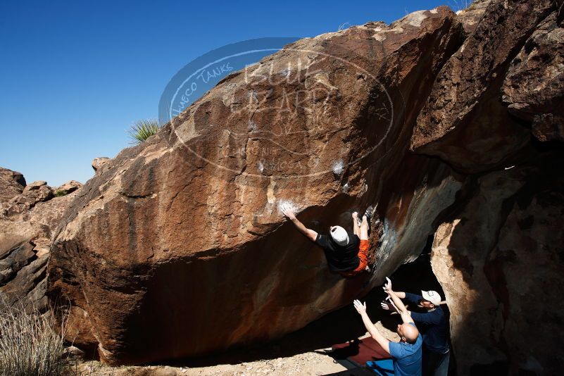 Bouldering in Hueco Tanks on 03/17/2019 with Blue Lizard Climbing and Yoga

Filename: SRM_20190317_1101530.jpg
Aperture: f/5.6
Shutter Speed: 1/250
Body: Canon EOS-1D Mark II
Lens: Canon EF 16-35mm f/2.8 L