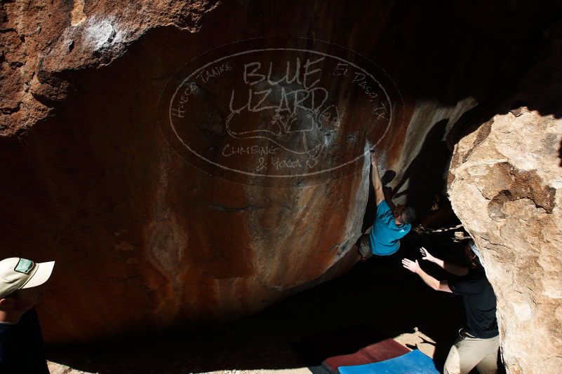 Bouldering in Hueco Tanks on 03/17/2019 with Blue Lizard Climbing and Yoga

Filename: SRM_20190317_1138280.jpg
Aperture: f/6.3
Shutter Speed: 1/250
Body: Canon EOS-1D Mark II
Lens: Canon EF 16-35mm f/2.8 L