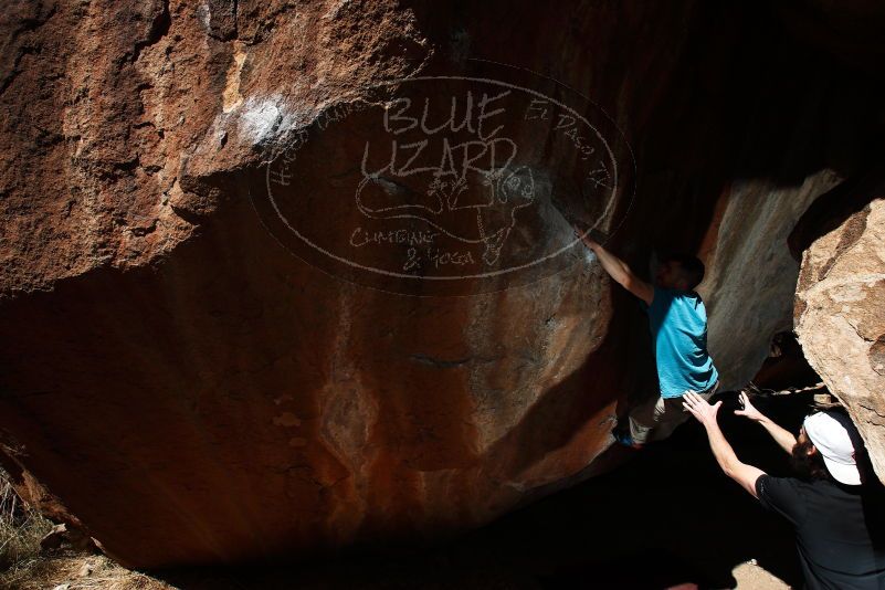 Bouldering in Hueco Tanks on 03/17/2019 with Blue Lizard Climbing and Yoga

Filename: SRM_20190317_1138470.jpg
Aperture: f/6.3
Shutter Speed: 1/250
Body: Canon EOS-1D Mark II
Lens: Canon EF 16-35mm f/2.8 L