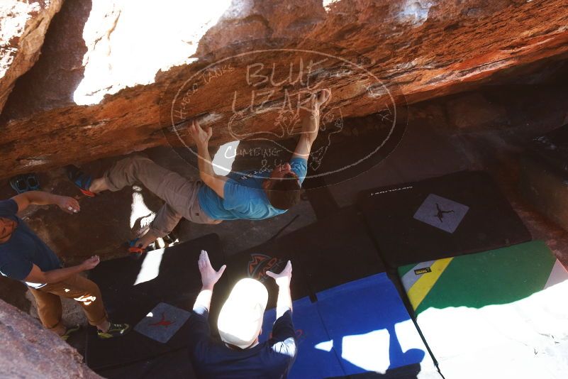 Bouldering in Hueco Tanks on 03/17/2019 with Blue Lizard Climbing and Yoga

Filename: SRM_20190317_1244460.jpg
Aperture: f/5.6
Shutter Speed: 1/320
Body: Canon EOS-1D Mark II
Lens: Canon EF 16-35mm f/2.8 L