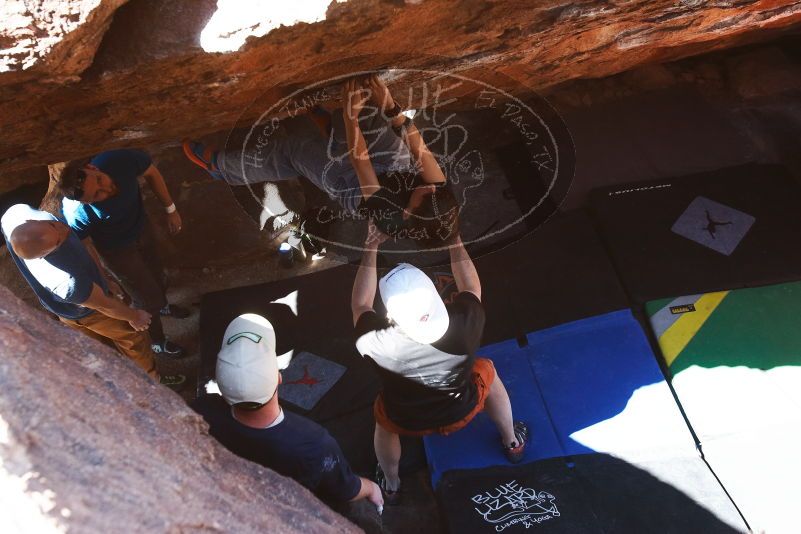 Bouldering in Hueco Tanks on 03/17/2019 with Blue Lizard Climbing and Yoga

Filename: SRM_20190317_1245470.jpg
Aperture: f/5.6
Shutter Speed: 1/320
Body: Canon EOS-1D Mark II
Lens: Canon EF 16-35mm f/2.8 L