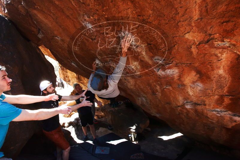 Bouldering in Hueco Tanks on 03/17/2019 with Blue Lizard Climbing and Yoga

Filename: SRM_20190317_1249170.jpg
Aperture: f/6.3
Shutter Speed: 1/250
Body: Canon EOS-1D Mark II
Lens: Canon EF 16-35mm f/2.8 L