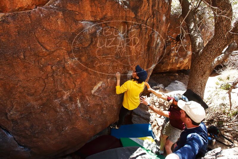 Bouldering in Hueco Tanks on 03/17/2019 with Blue Lizard Climbing and Yoga

Filename: SRM_20190317_1425010.jpg
Aperture: f/5.6
Shutter Speed: 1/250
Body: Canon EOS-1D Mark II
Lens: Canon EF 16-35mm f/2.8 L