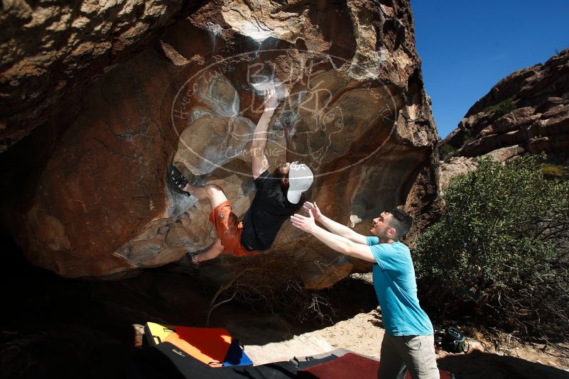 Bouldering in Hueco Tanks on 03/17/2019 with Blue Lizard Climbing and Yoga

Filename: SRM_20190317_1456310.jpg
Aperture: f/6.3
Shutter Speed: 1/250
Body: Canon EOS-1D Mark II
Lens: Canon EF 16-35mm f/2.8 L