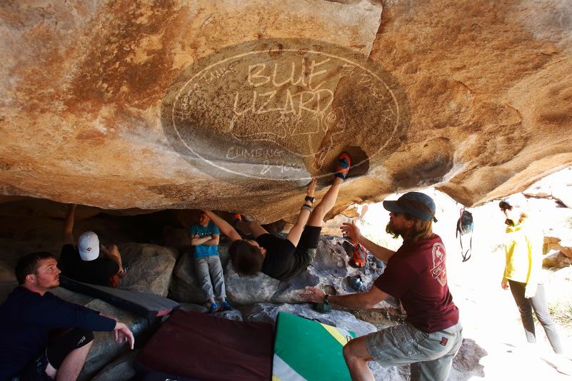 Bouldering in Hueco Tanks on 03/17/2019 with Blue Lizard Climbing and Yoga

Filename: SRM_20190317_1541190.jpg
Aperture: f/5.6
Shutter Speed: 1/250
Body: Canon EOS-1D Mark II
Lens: Canon EF 16-35mm f/2.8 L