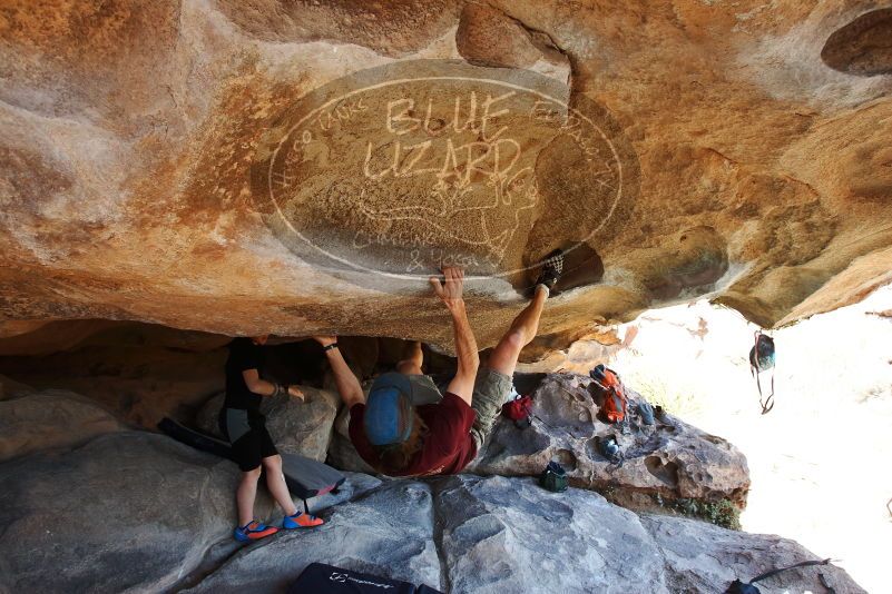 Bouldering in Hueco Tanks on 03/17/2019 with Blue Lizard Climbing and Yoga

Filename: SRM_20190317_1546090.jpg
Aperture: f/5.6
Shutter Speed: 1/250
Body: Canon EOS-1D Mark II
Lens: Canon EF 16-35mm f/2.8 L