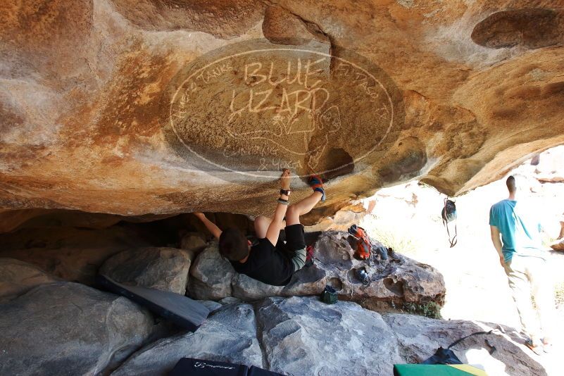 Bouldering in Hueco Tanks on 03/17/2019 with Blue Lizard Climbing and Yoga

Filename: SRM_20190317_1546390.jpg
Aperture: f/5.6
Shutter Speed: 1/250
Body: Canon EOS-1D Mark II
Lens: Canon EF 16-35mm f/2.8 L