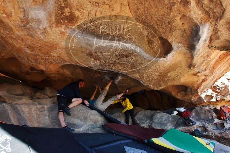 Bouldering in Hueco Tanks on 03/17/2019 with Blue Lizard Climbing and Yoga

Filename: SRM_20190317_1556140.jpg
Aperture: f/5.6
Shutter Speed: 1/250
Body: Canon EOS-1D Mark II
Lens: Canon EF 16-35mm f/2.8 L