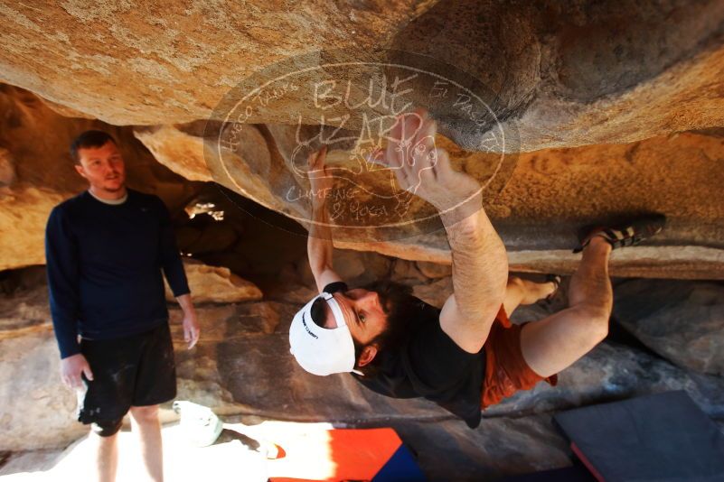 Bouldering in Hueco Tanks on 03/17/2019 with Blue Lizard Climbing and Yoga

Filename: SRM_20190317_1604170.jpg
Aperture: f/5.6
Shutter Speed: 1/250
Body: Canon EOS-1D Mark II
Lens: Canon EF 16-35mm f/2.8 L