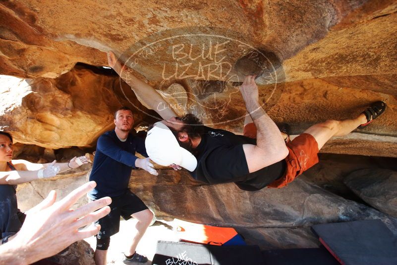 Bouldering in Hueco Tanks on 03/17/2019 with Blue Lizard Climbing and Yoga

Filename: SRM_20190317_1604220.jpg
Aperture: f/5.6
Shutter Speed: 1/250
Body: Canon EOS-1D Mark II
Lens: Canon EF 16-35mm f/2.8 L