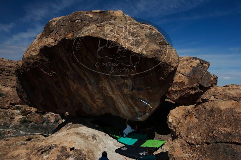 Bouldering in Hueco Tanks on 03/20/2019 with Blue Lizard Climbing and Yoga

Filename: SRM_20190320_1150180.jpg
Aperture: f/8.0
Shutter Speed: 1/250
Body: Canon EOS-1D Mark II
Lens: Canon EF 16-35mm f/2.8 L